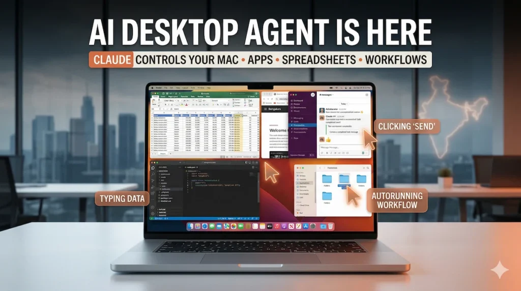 Claude Computer Control on macOS showing Anthropic’s desktop AI agent automating apps, spreadsheets and workflows for developers in 2026