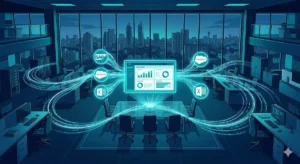 Coreworks AI business analyst platform dashboard converting enterprise data into board reports