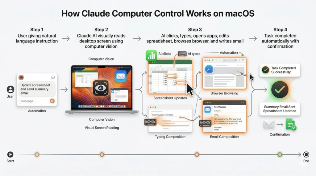 How Claude Computer Control works on macOS desktop