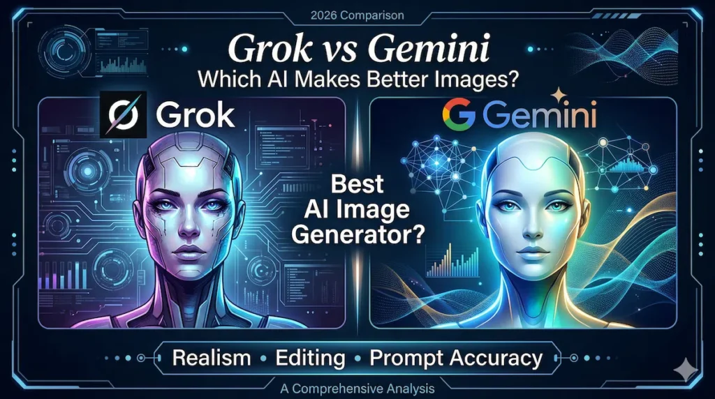 Grok vs Gemini AI image generator comparison in 2026