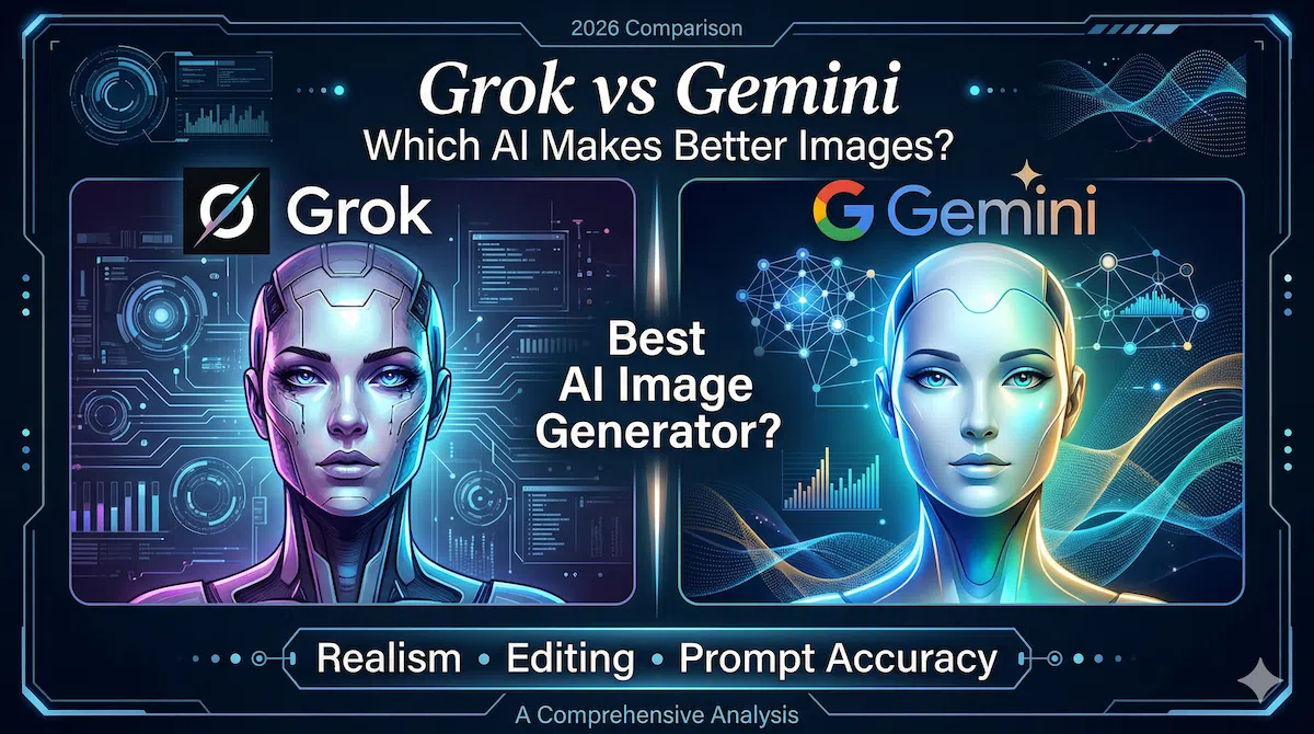 Grok vs Gemini AI image generator comparison in 2026