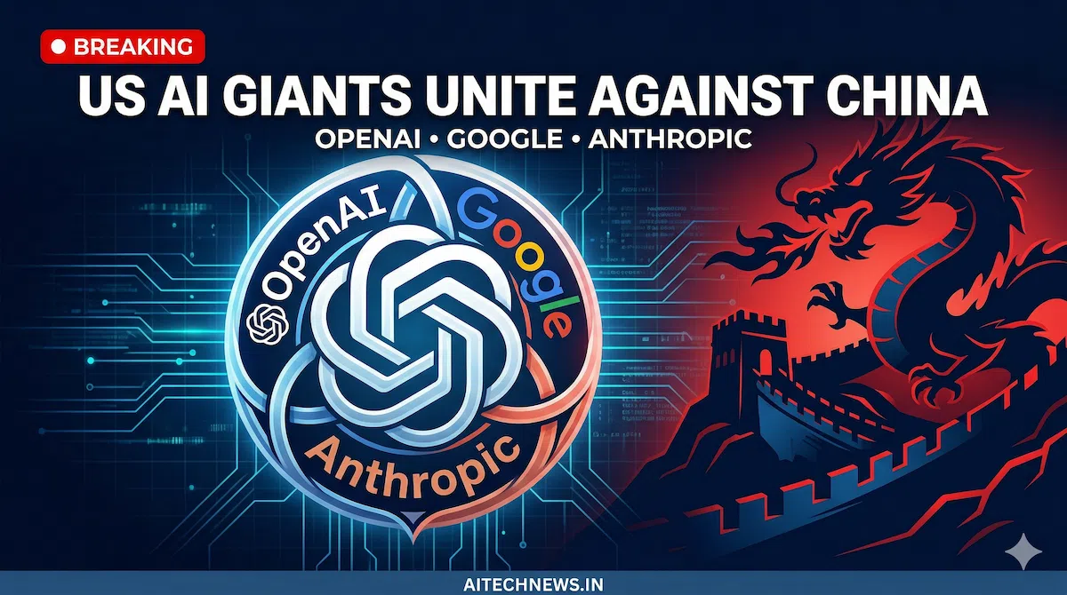 OpenAI Google and Anthropic forming AI alliance against China adversarial distillation attacks 2026
