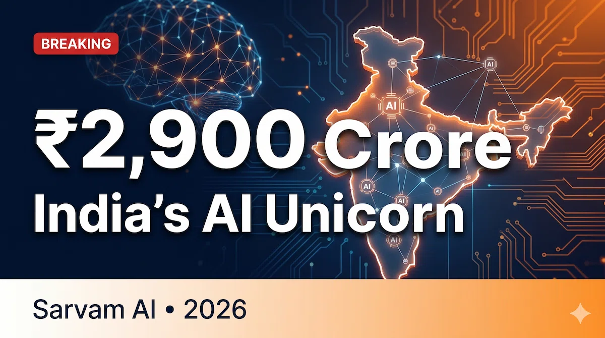 Sarvam AI raises ₹2900 crore funding round to become India's biggest AI unicorn in 2026