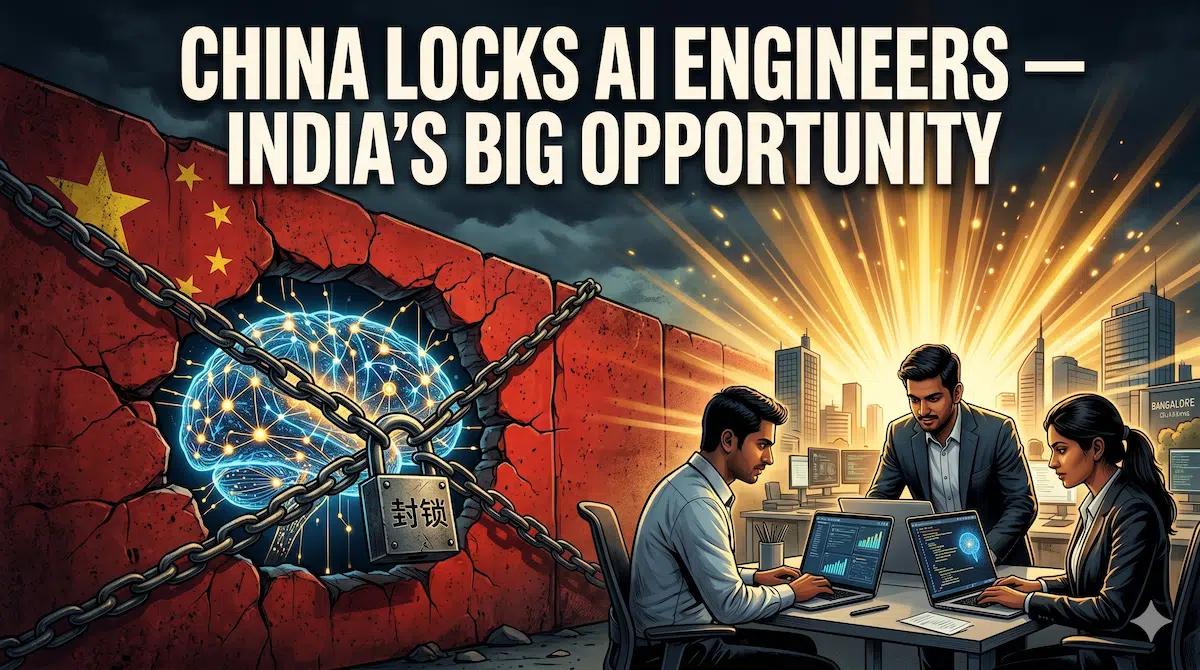China bans DeepSeek Alibaba AI engineers from overseas travel — big opportunity for Indian AI talent