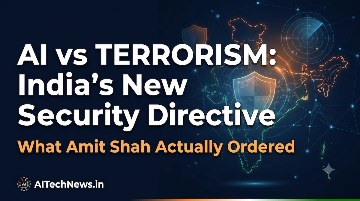 AI counter-terrorism India — Amit Shah directive on AI-based security analysis, featured image for aitechnews.in