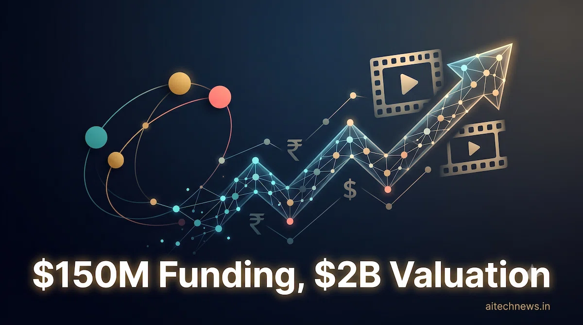 Illustration representing Brahma AI funding of $150 million at a $2 billion valuation led by Multiples