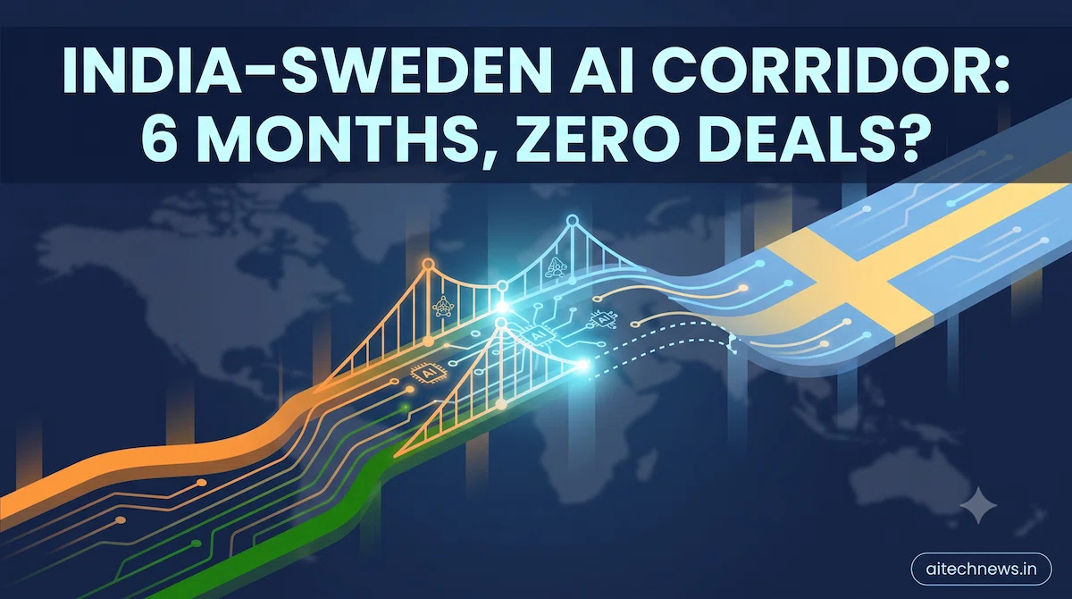 India Sweden AI Corridor SITAC partnership illustration - 6 months later, zero deals disclosed